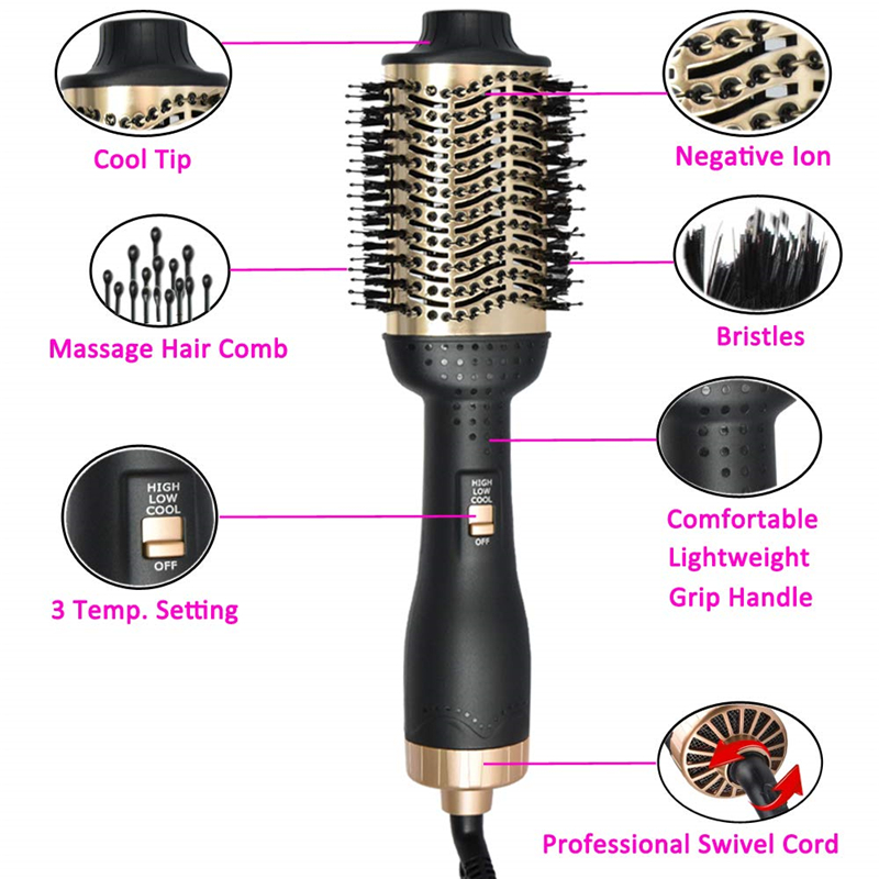 Professional Hair Dryer Brush 2 In 1 One Step Hair Dryer and Volumizer