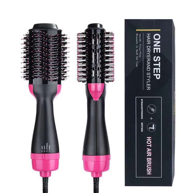 2018 new productsprivate label flat ironl Electric Massage Ionic Hair Brush straight hair dye comb